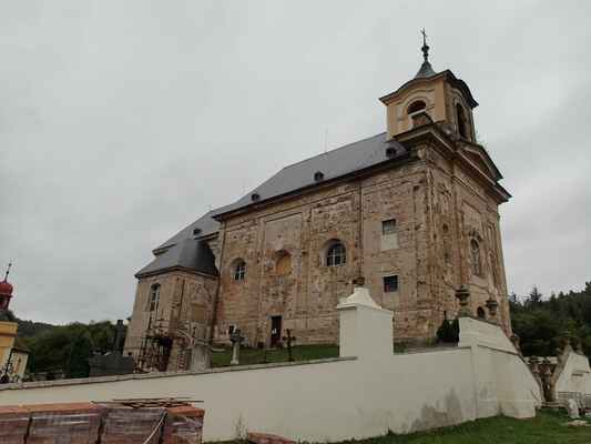 Kostel sv. Barbory v Manětíně.