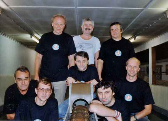 1992 - C-čko: nahoře: F.Jakoubek, M.Nový. V.Prokeš  dole: J.Kaan, P.Perner, P.Dvořák, J.Kandl ml., P.Jakoubek