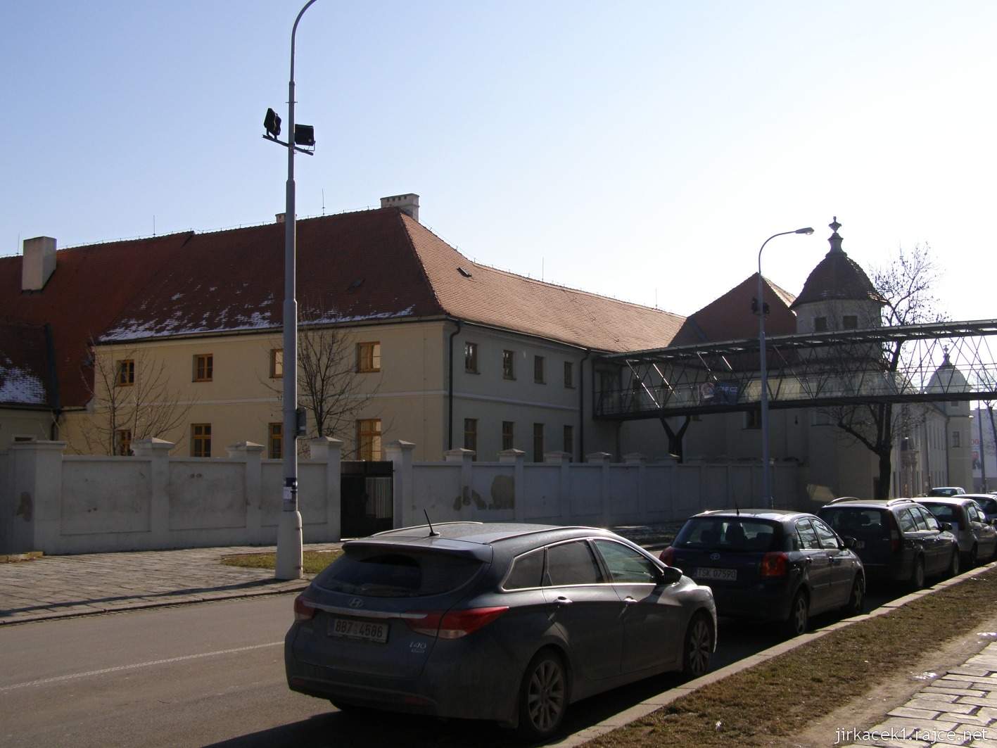 Brno Královo Pole - klášter kartuziánů - severní strana a západní strana se zvonicí