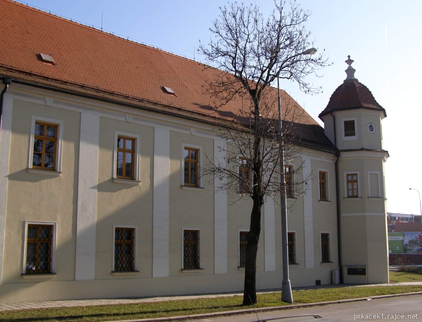Brno Královo Pole - klášter kartuziánů - západní strana a hodinová věž